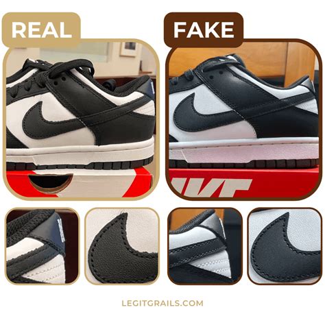 nike dunk high panda fake vs real|panda dunks real or false.